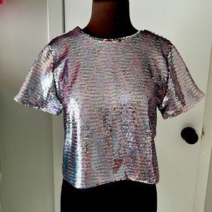 Forever 21 Sequin Crop top